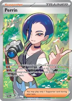 Perrin - 209/167 - Twilight Masquerade - Pokemon TCG - NM - Full Art - HOLO - Image 1