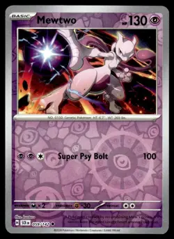 Mewtwo - 059/142 - Pokemon TCG Stellar Crown (2024) - NM - Reverse Holo - Image 1