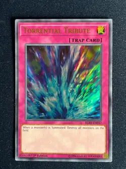 Yugioh! 1x Torrential Tribute BLRR-EN047 Ultra Rare 1st Edition LP/NM! - Image 1