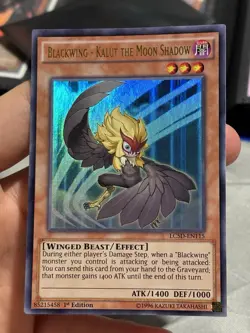 Yu-Gi-Oh! Blackwing - Kalut the Moon Shadow LC5D-EN115 Ultra Rare 1st Edition - Image 1