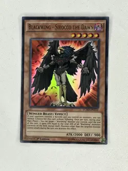 Yugioh Blackwing-Sirocco the Dawn 1st Edition Ultra Rare LC5D-EN112 NM - Image 1