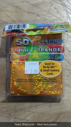 YuGiOh Ultra Pro SPECTRUM Deck Protector Sleeves Orange SEALED G1N - Image 3