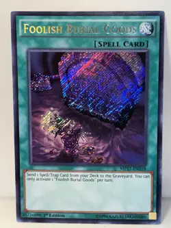 Foolish Burial Goods - 1st Edition - Secret Rare - MP17-EN218 NM Yugioh TCG - Image 1