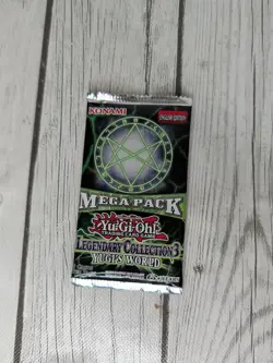1 Pack Konami Yugioh Mega Pack Legendary Collection 3 Yugi’s World SEALED - Image 1