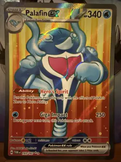 Palafin EX 193/167 Full Art NM/M Twilight Masquerade Pokemon Card - Image 1