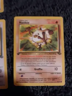 Mankey Jungle Set 55/64 1st Edition Italian Pokemon Card. - Image 1