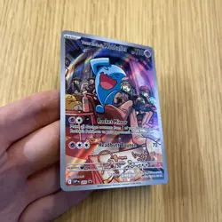 Team Rocket's Wobuffet SVP 203 Destined Rivals ETB Black Star Promo Pokemon Card - Image 3