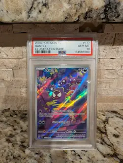 Pokemon TCG Scarlet & Violet Temporal Forces Gastly Card 177/162 PSA 10 - Image 3