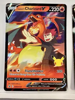 Dark Sylveon V SWSH134 + Lances Charizard V SWSH133 Sword & Shield Promo 2 Card - Image 2