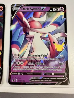 Dark Sylveon V SWSH134 + Lances Charizard V SWSH133 Sword & Shield Promo 2 Card - Image 3