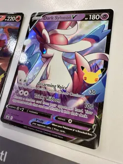 Dark Sylveon V SWSH134 + Lances Charizard V SWSH133 Sword & Shield Promo 2 Card - Image 4