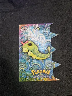 Pokemon Topps Die Cut Embossed Cards Stage 1 #10 CATERPIE EV1 - Image 1