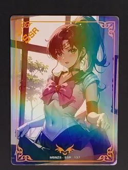 Sailor Jupiter Makoto Kino Sailor Moon Goddess Story Waifu Anime Card SSR - Image 1