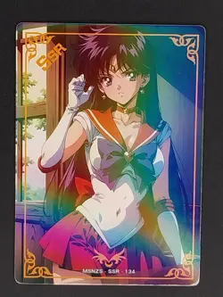 Sailor Mars Rei Hino Sailor Moon Goddess Story Waifu Anime Card SSR - Image 1