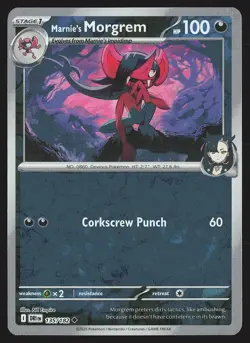 SV10: Destined Rivals Marnie's Morgrem #135/182 Reverse Holo Pokemon Card - Image 1