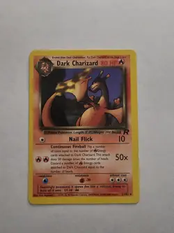 Dark Charizard 21/82 Team Rocket Non Holo Wotc Pokemon Card Played - Image 1