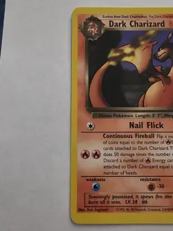 Dark Charizard 21/82 Team Rocket Non Holo Wotc Pokemon Card Played - Image 3