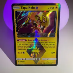 Tapu Koko Prism Star Holo Card 51/181 Sm-Team Up Pokemon TCG - Image 1