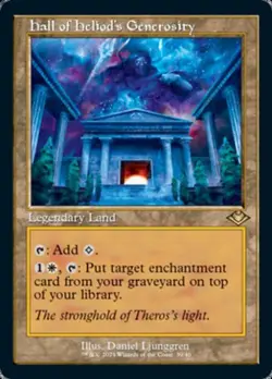 MTG English Hall of Heliod's Generosity NM Foil Modern Horizons 1 Retro Frames - Image 1