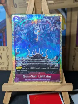 Gum Gum Lightning OP09-077 One Piece Promo Premium Card Best Selection Vol. 4 NM - Image 1
