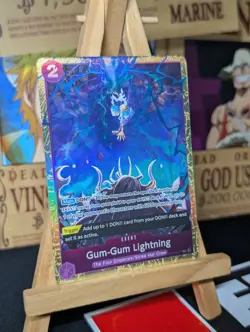Gum Gum Lightning OP09-077 One Piece Promo Premium Card Best Selection Vol. 4 NM - Image 3