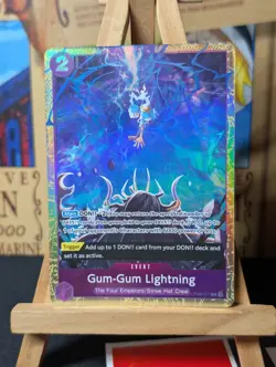 Gum Gum Lightning OP09-077 One Piece Promo Premium Card Best Selection Vol. 4 NM - Image 4