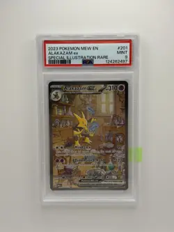 PSA 9 MINT Alakazam EX SIR 151 English #201 Pokemon Card TCG - Image 1