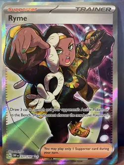 Pokemon TCG Ryme SV03: Obsidian Flames 221/197 Holo Ultra Rare - Image 1