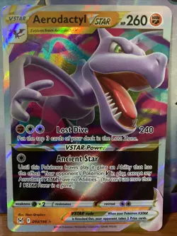 Pokemon TCG Aerodactyl VSTAR Sword & Shield - Lost Origin 093/196 Holo Ultra... - Image 1