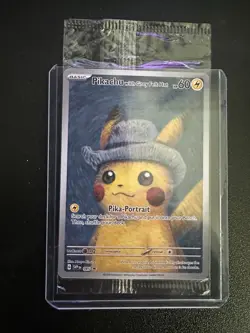 Pikachu with Gray Felt Hat Van Gogh Promo SVP #085 Pokemon Sealed - Image 1