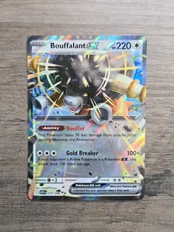 Pokemon TCG Bouffalant ex 077/086 Double Rare White Flare NM - Image 1
