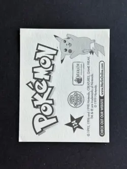 Stickers Pokemon - Merlin - Nintendo - Aquali #134 - Serie 1 - Image 2