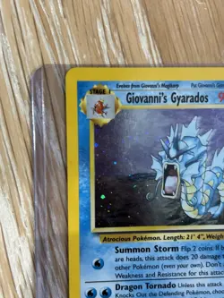 Pokemon TCG Giovanni's Gyarados Holo Swirl 5/132 Gym Challenge - Image 2