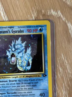 Pokemon TCG Giovanni's Gyarados Holo Swirl 5/132 Gym Challenge - Image 3