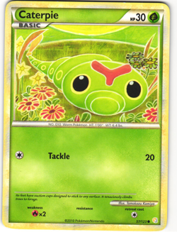Caterpie Common Pokemon TCG HeartGold & SoulSilver 57/123 - Image 1
