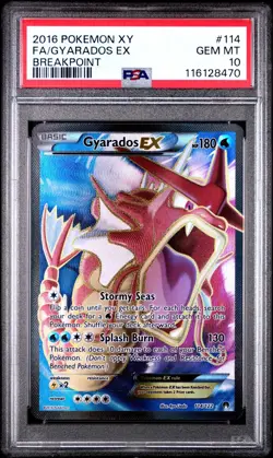 POKEMON BREAKPOINT GYARADOS EX #114 FULL ART PSA 10 GEM MINT #124122990 - Image 1