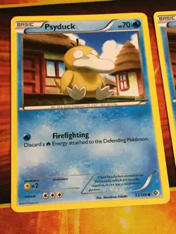 D1022 POKEMON TCG BOUNDARIES CROSSED PSYDUCK 2X 33 GOLDUCK 34 MP-HP - Image 2