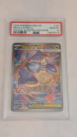 2025 Pokemon Mega Latias ex Mega Evolution SIR 181/132 PSA 10 - Image 1