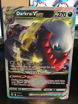 Darkrai VSTAR 099/189 Pokemon Astral Radiance Ultra Rare Holo Jumbo - Image 1