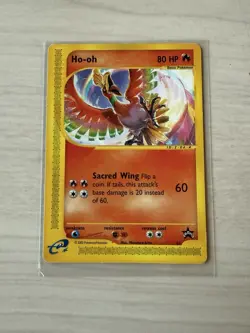 2002 Pokemon TCG - Ho-Oh #52 WOTC Black Star Promo Card LP Vintage - Image 1