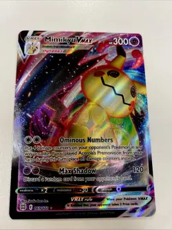 #69 - Mimikyu VMAX Brilliant Stars Pokemon Card - Image 1