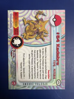 Kadabra #64 Spectra - Topps Chrome Series 1 Pokemon Card NM-MINT *Fresh Pull* - Image 2
