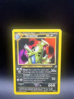 Pokemon Tyranitar Non-Holo Rare Card 31/75 - Image 1