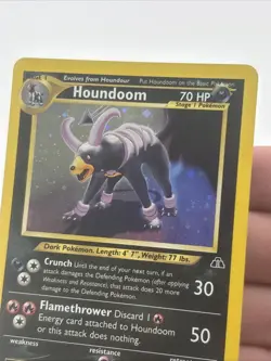 Houndoom Holo Rare 4/75 Neo Discovery 2001 WOTC Vintage Pokemon Card LP - Image 3