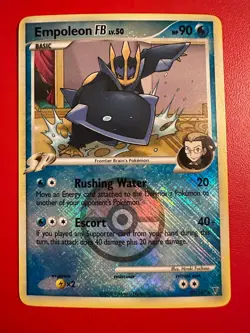 EMPOLEON FB 27/147 Supreme Victors LEAGUE PROMO crosshatch Pokemon card NM mint - Image 1