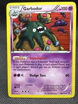 Garbodor 68/113 Holo Rare Legendary Treasures Pokemon Card LP - Image 1
