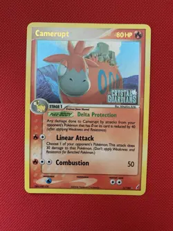 Camerupt 3/100 EX Crystal Guardians Reverse Holo Stamp Pokemon TCG Card NM/LP - Image 1