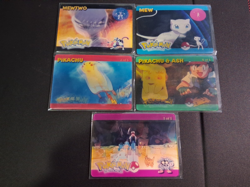 Vintage POKEMON The First Movie LENTICULAR FULL MOTION CARD SET Complete 1-5 - Image 2