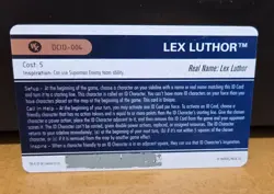 Heroclix: ID Card - Lex Luthor #DCID-004 - Justice League - DC - Image 2