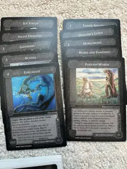 ~375 MECCG Dragons Limited Black Border Card Lot Middle Earth CCG - Image 4